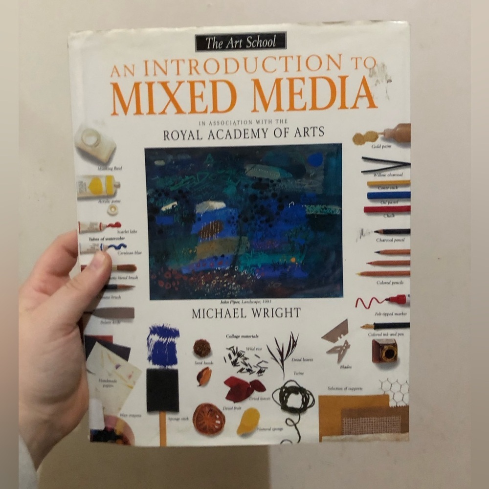 5/$15 • 🐱 An Introduction to Mixed Media book by Michael Wright